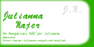 julianna majer business card